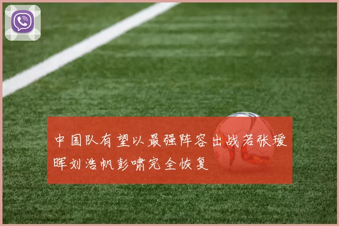 中国队有望以最强阵容出战若张瑷晖刘浩帆彭啸完全恢复
